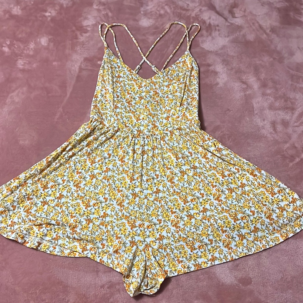 Floral Strappy Romper